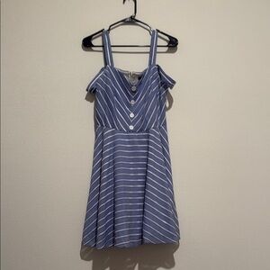 City Studio Navy and White Striped Sundress